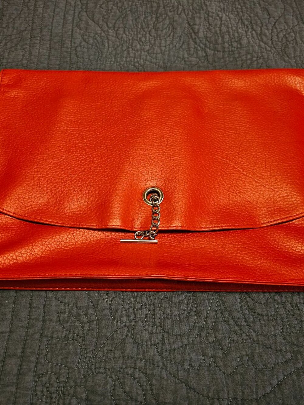 leather elegant office envelope legal size document holder red